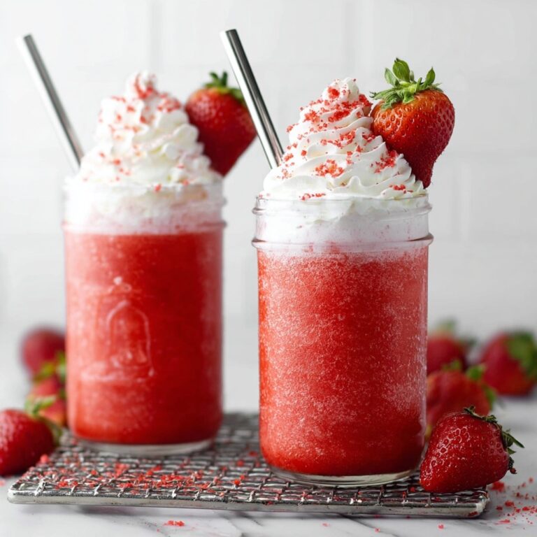 Strawberry Slushie with Vegan Italian Meringue Recipe
