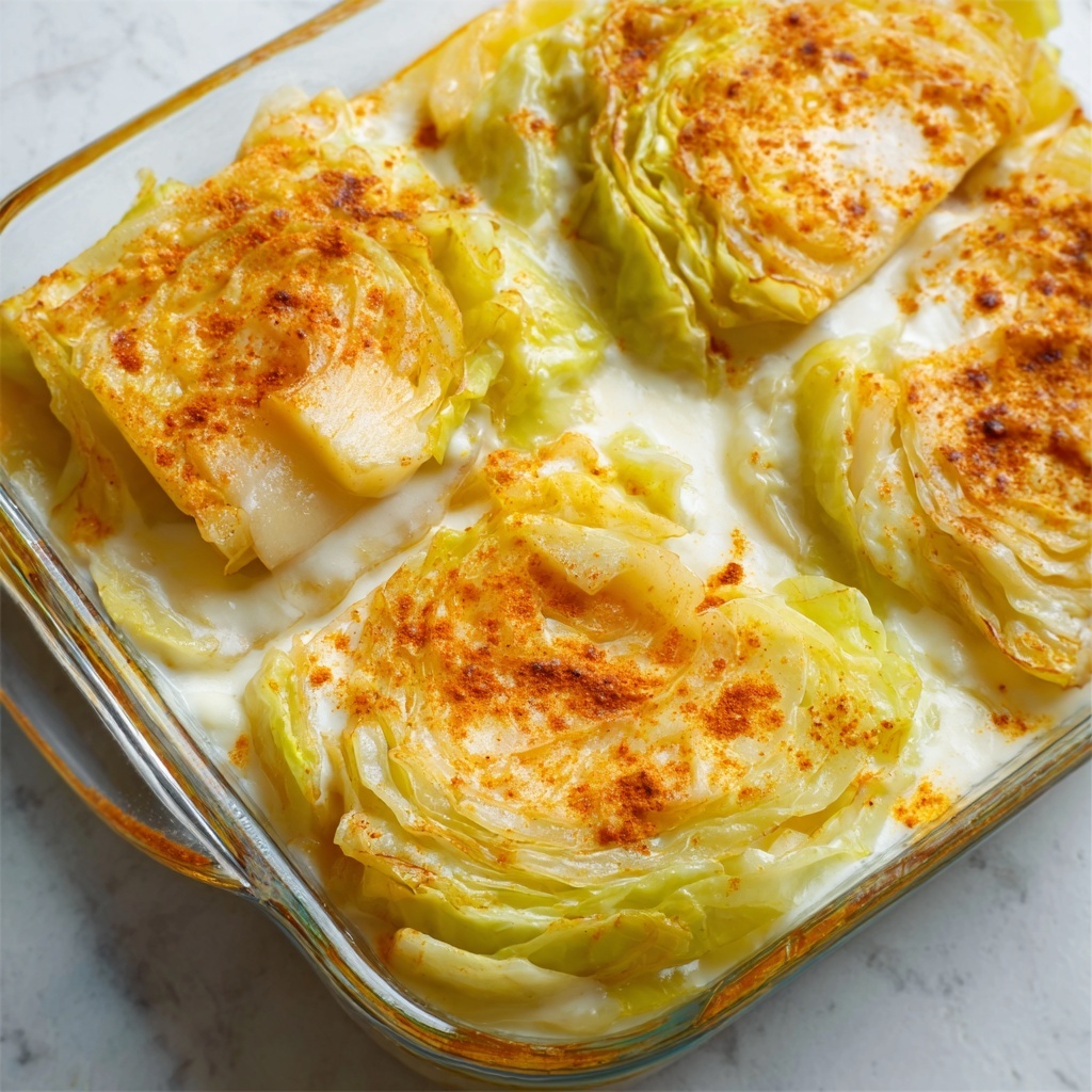 Escalloped Cabbage with Cheddar and Mozzarella Recipe - Recipe Image