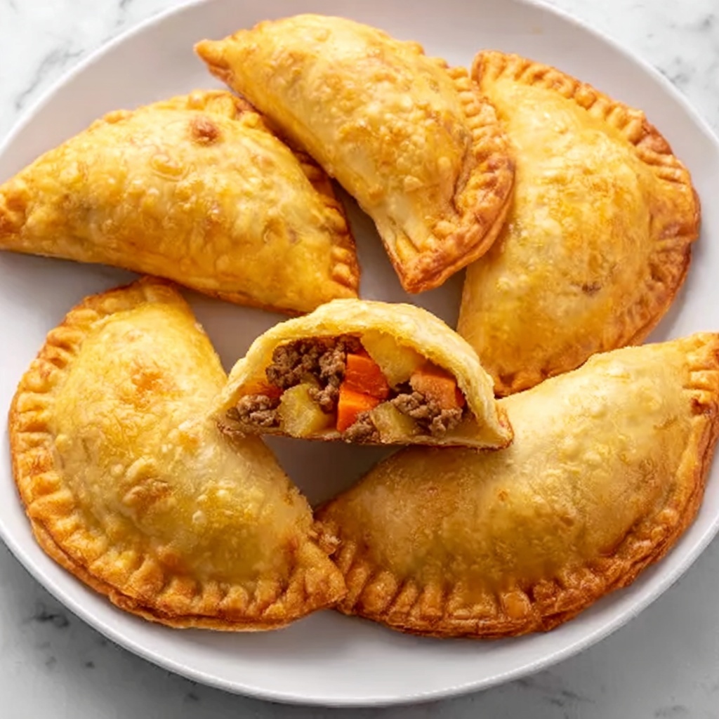 Classic Baked or Fried Empanadas with Ground Meat and Spices Recipe - Recipe Image