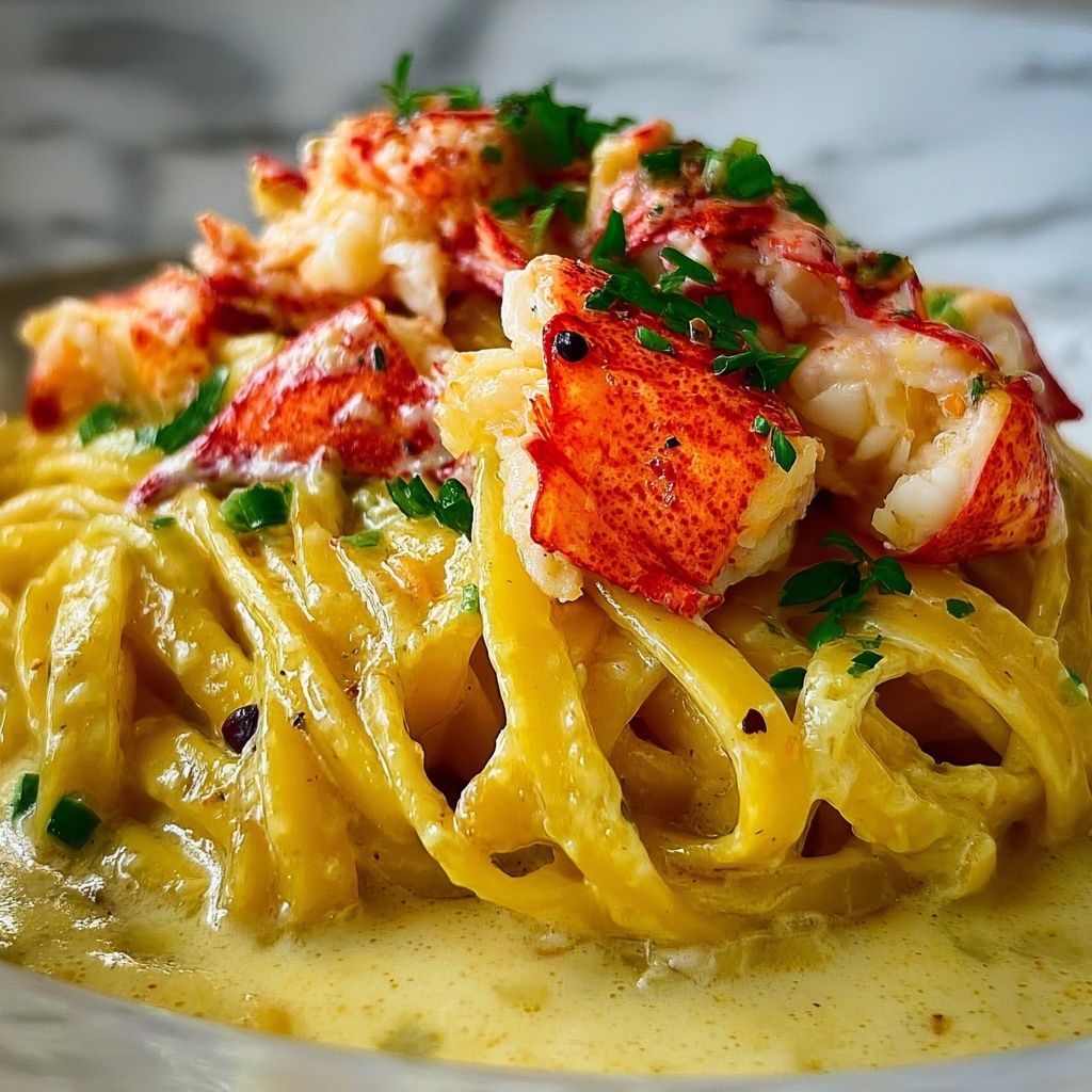 Lobster Creamy Spicy Pasta Recipe - Recipe Image
