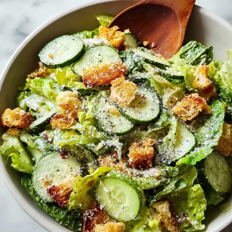 Cucumber Caesar Salad Recipe