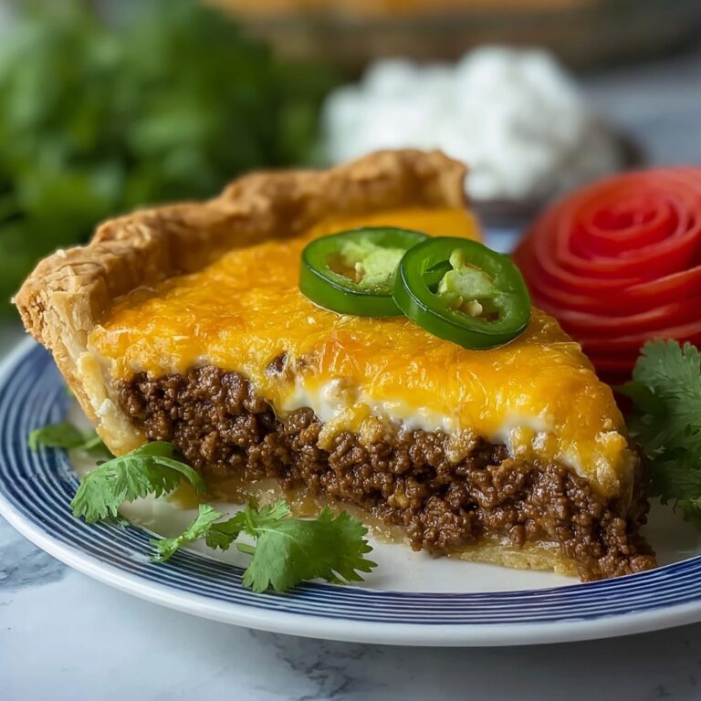 Beef Taco Pie with Masa Crust Recipe