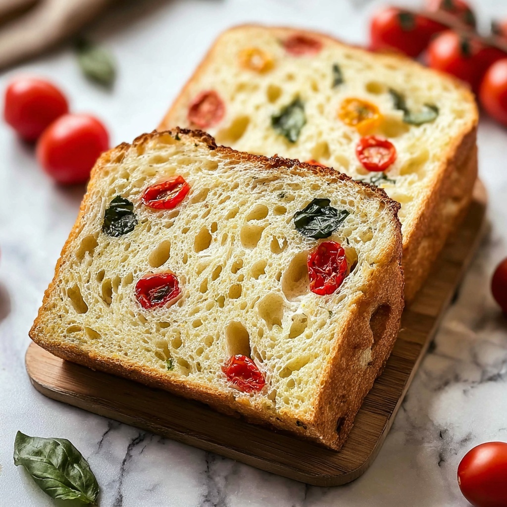 Savory Caprese Bread Recipe - Recipe Image