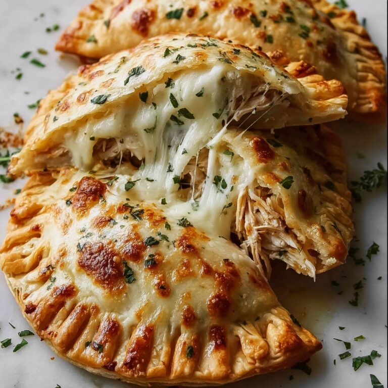 Chicken Alfredo Air Fryer Calzones Recipe