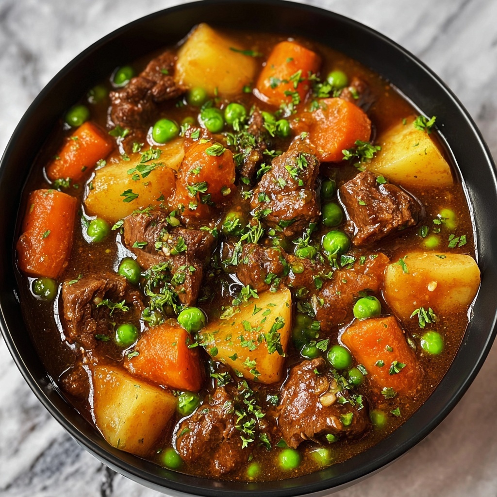Hearty Beef Stew with Vegetables and Red Wine Recipe - Recipe Image