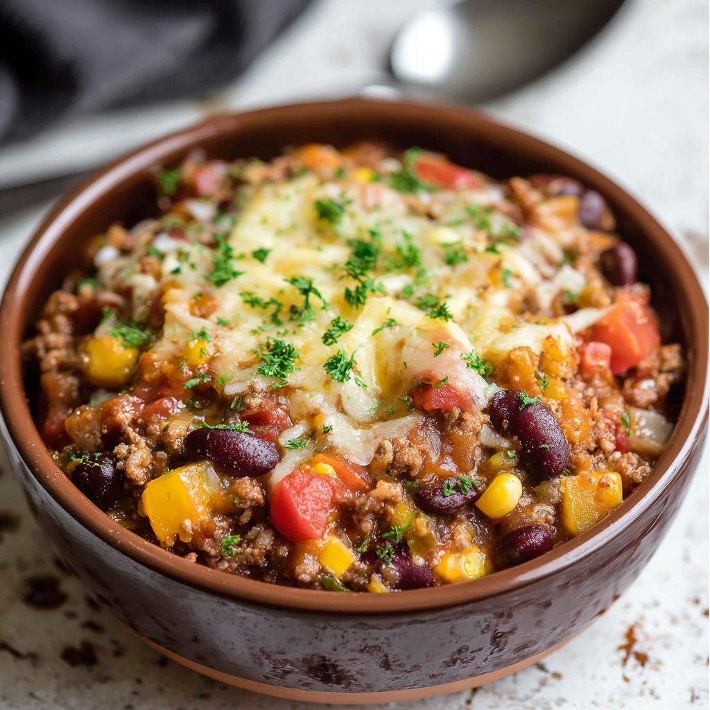 Slow Cooker Cowboy Casserole Recipe - Recipe Image