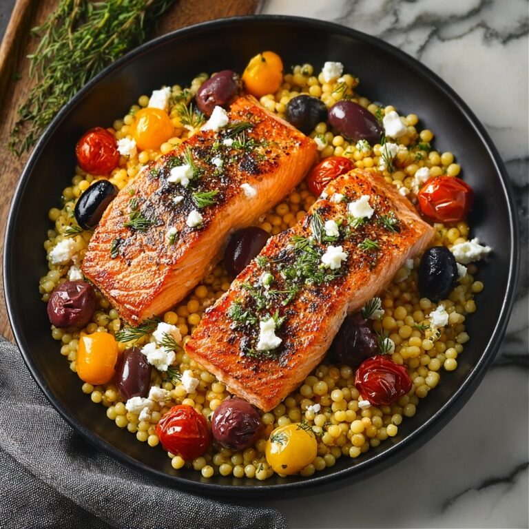 30-Minute Mediterranean Salmon in One-Pan Bliss Recipe