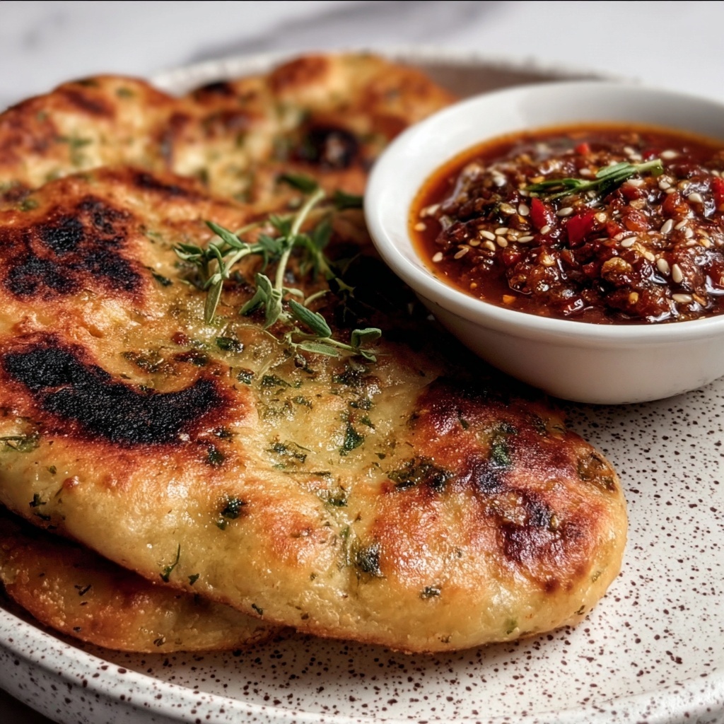 Indian Methi Paratha with Spicy Tomato Recipe - Recipe Image