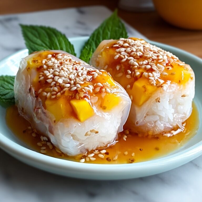 Sweet Mango Sticky Rice Rolls Recipe