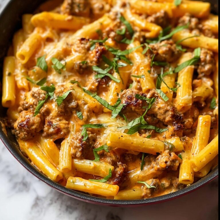 Cheesy Ground Beef Pasta Skillet Recipe