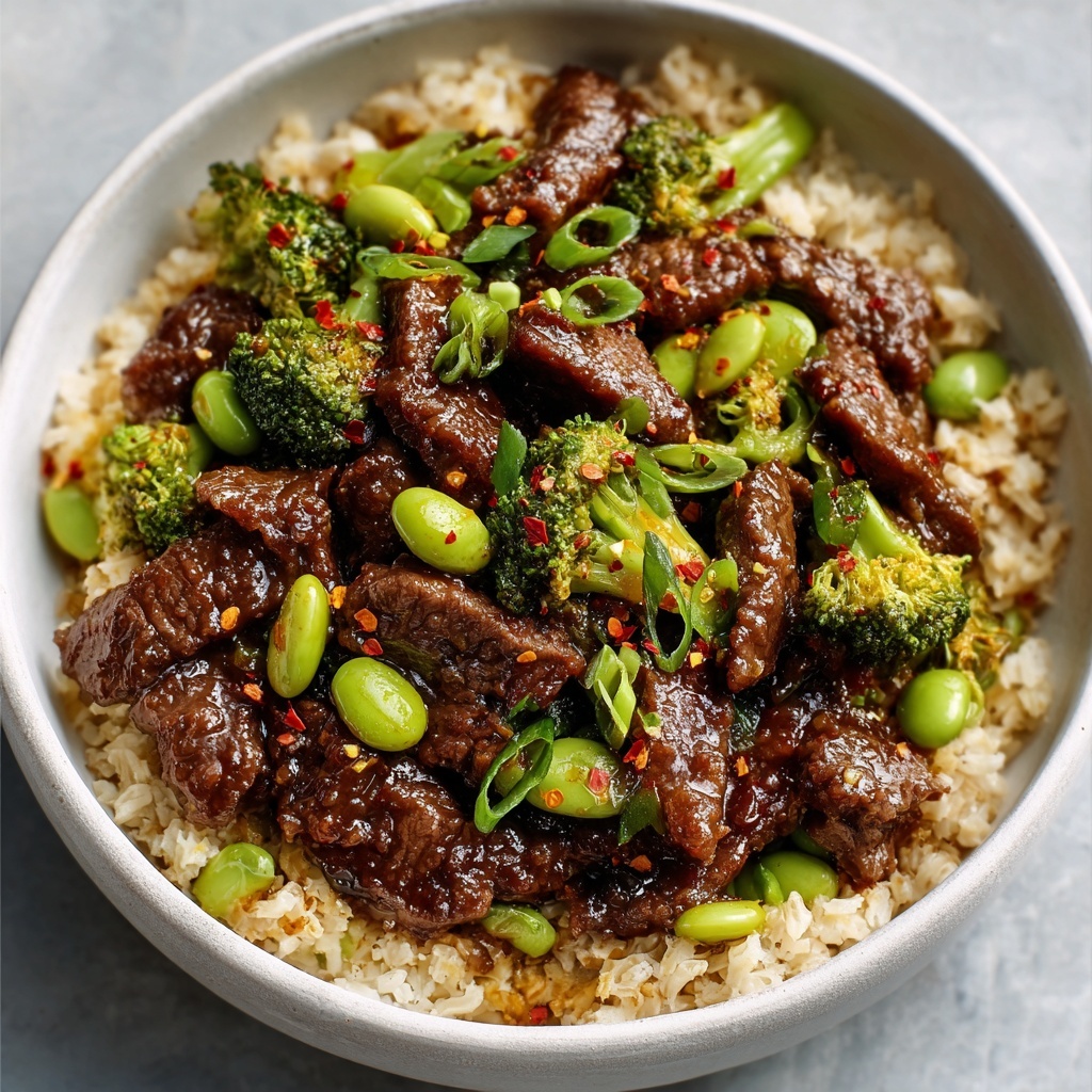 Mongolian Barbecue Beef Bowls Recipe - Recipe Image