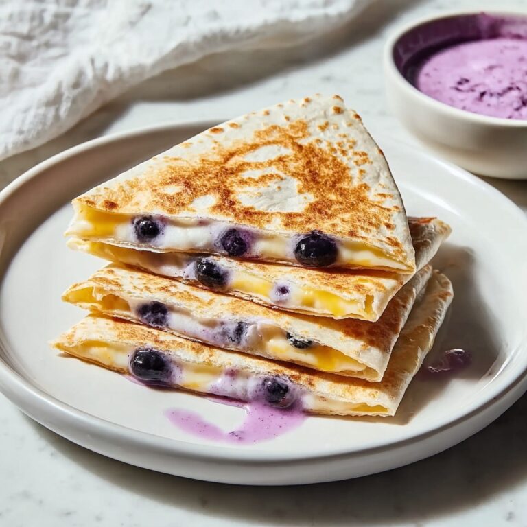 Blueberry Breakfast Quesadilla Recipe