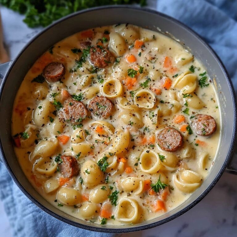 Creamy Parmesan Italian Sausage Ditalini Soup Recipe
