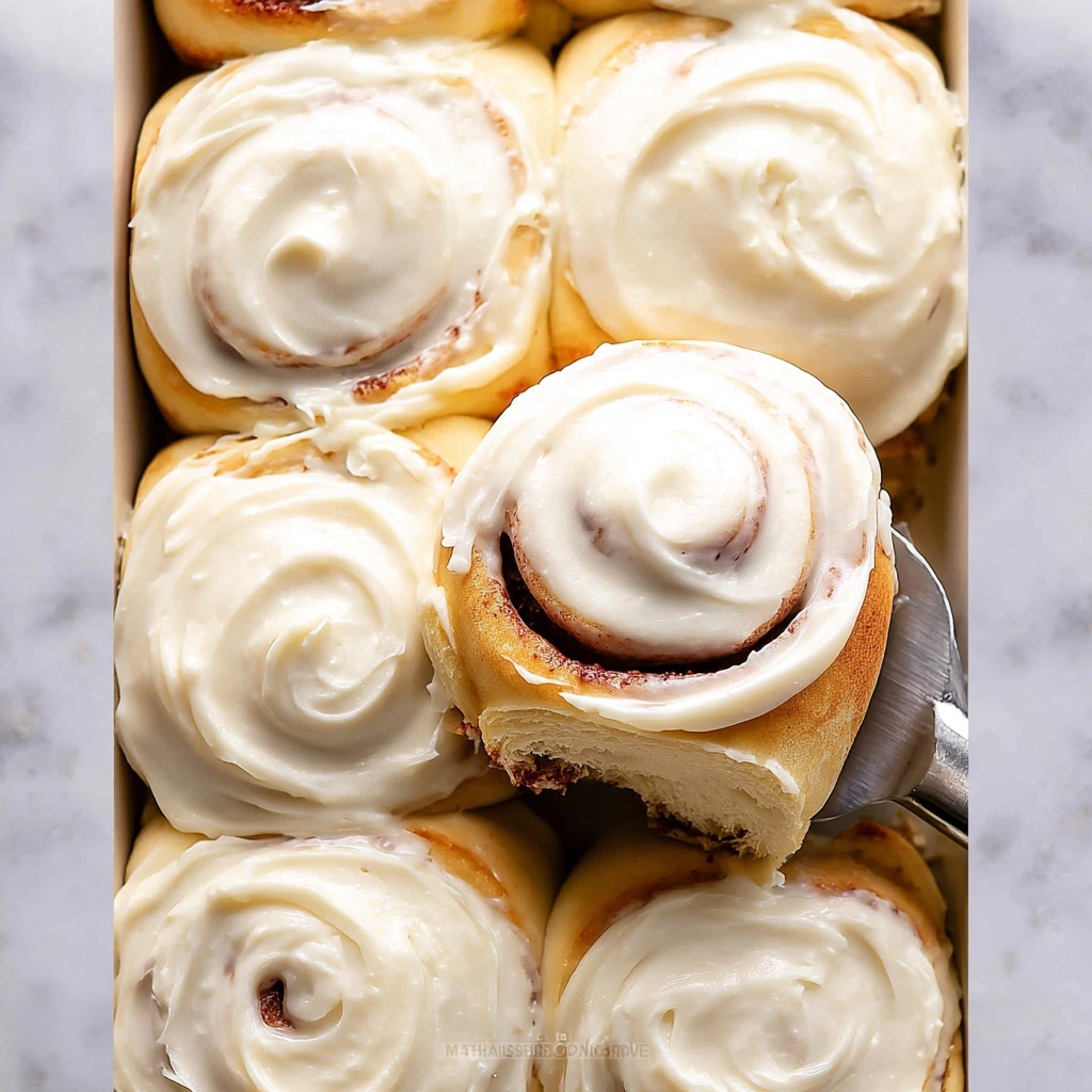 Homemade Cinnamon Rolls with Maple Cream Cheese Frosting Recipe - Recipe Image