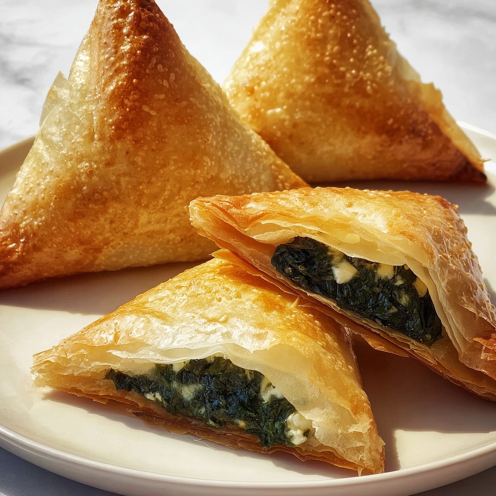 Spinach & Feta Phyllo Triangles: 7 Irresistible Bites Recipe - Recipe Image