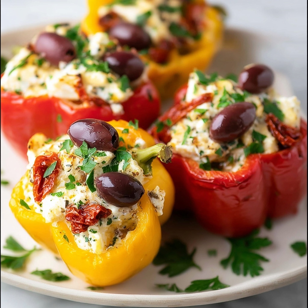 Mediterranean Stuffed Mini Peppers: 5 Savory Delights to Enjoy Recipe - Recipe Image