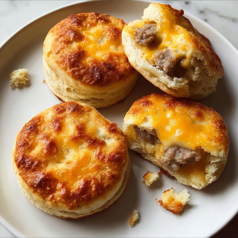 Mini Sausage Cheese Biscuits Recipe