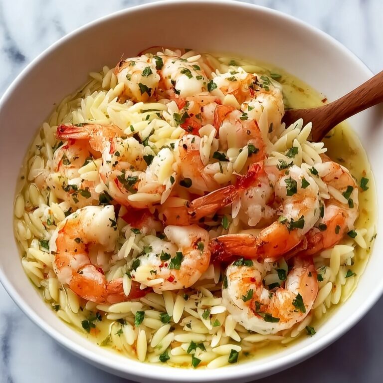 Shrimp Orzo Lemon Garlic Recipe