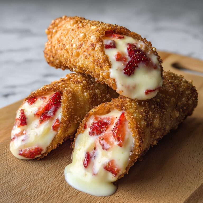 Strawberry Cheesecake Stuffed Eggroll Bites Recipe