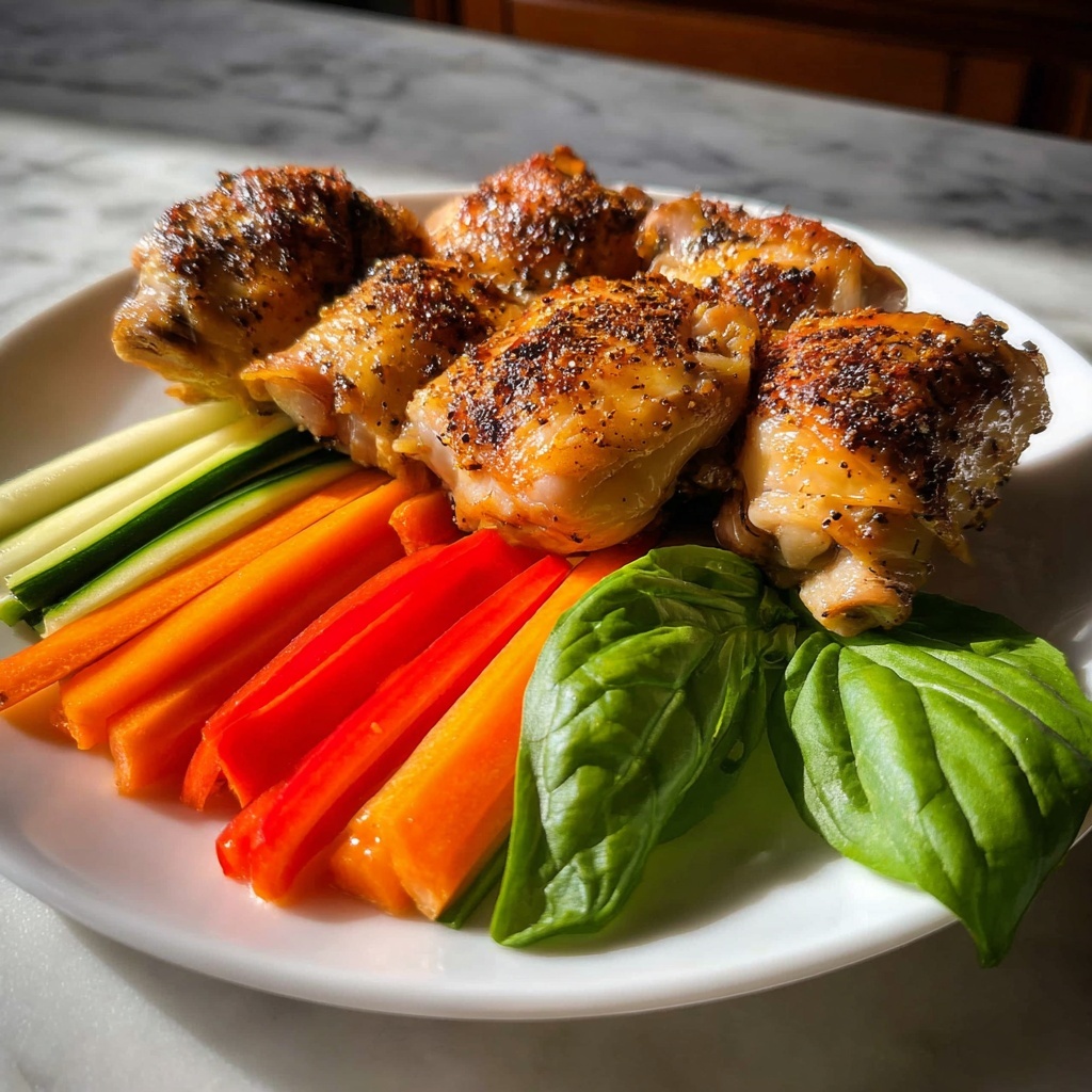 Baked Chicken Thighs and Vegetables: 7 Secrets to Comfort Recipe - Recipe Image