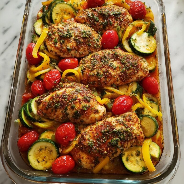 Colorful Grilled Chicken with Roasted Vegetables Recipe