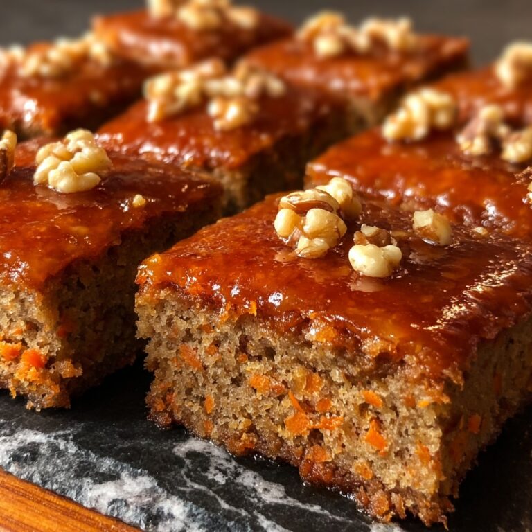 Maple Glazed Carrot Cake Bars Recipe