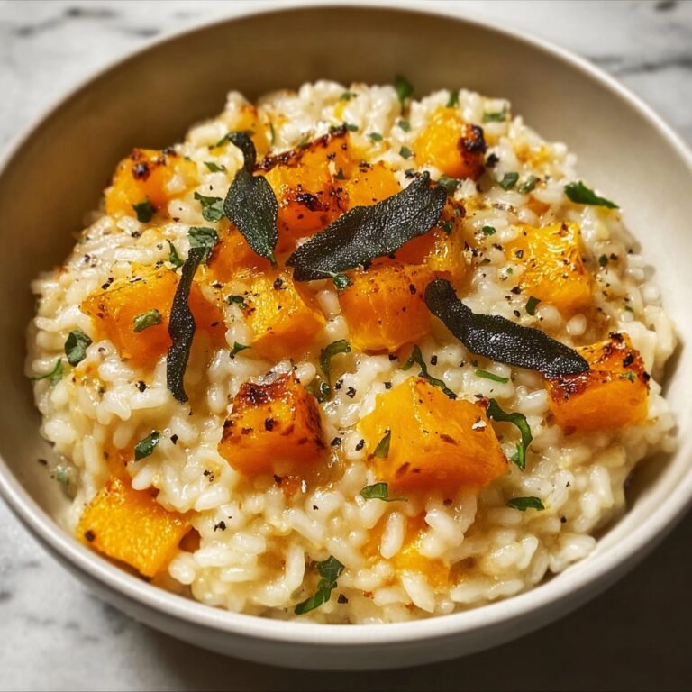 Roasted Garlic Butternut Squash Risotto Recipe