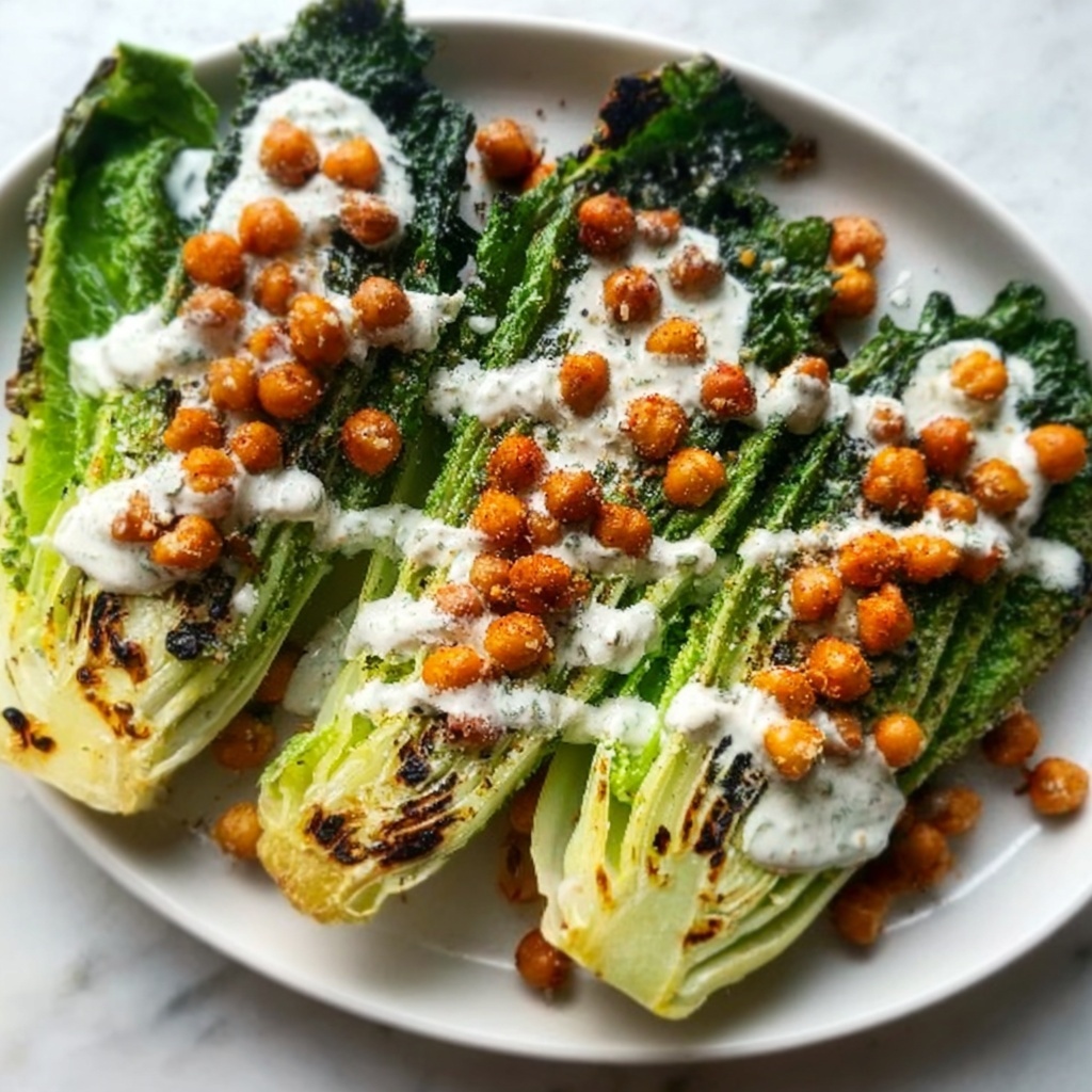 Vegan Chickpea Caesar Salad Recipe - Recipe Image