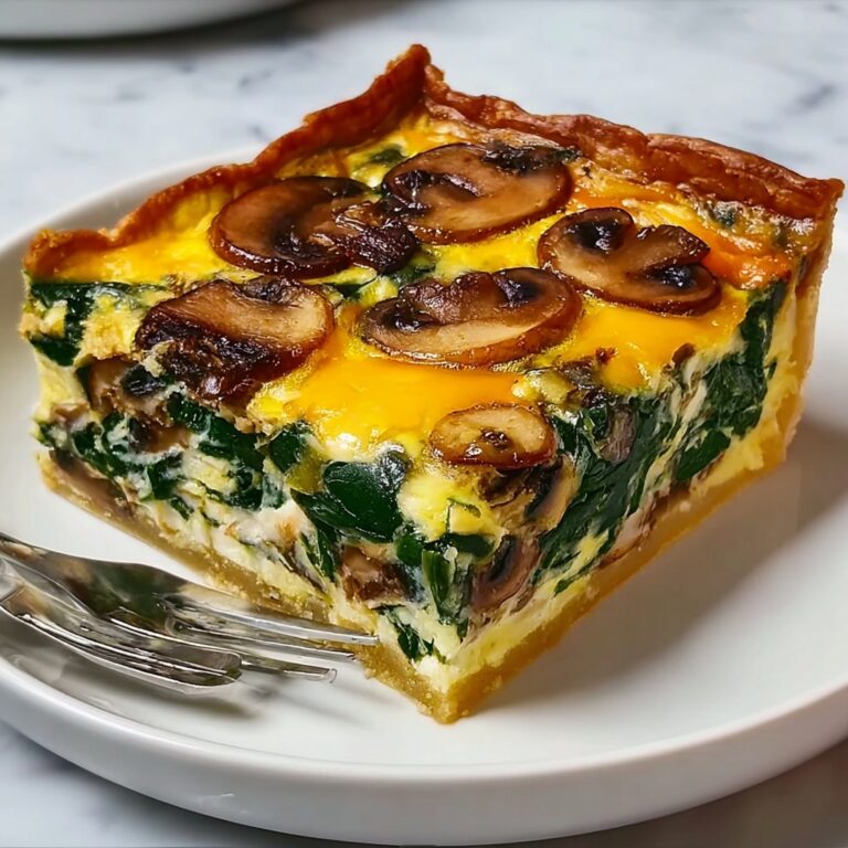 Spinach Mushroom Breakfast Casserole Recipe