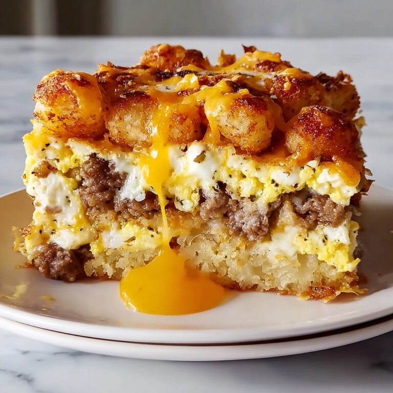 Tater Tot Breakfast Casserole: 5 Comforting Layers of Joy Recipe