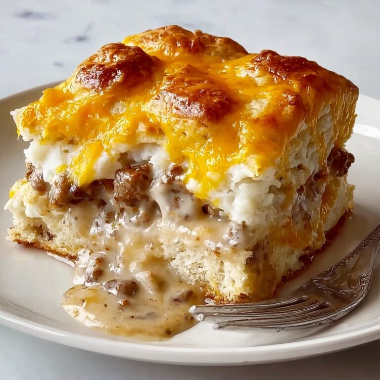 Biscuits & Gravy Breakfast Casserole: 5 Comforting Layers Recipe