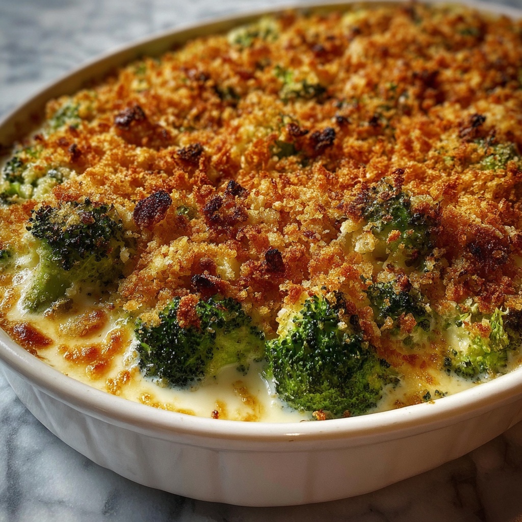 Creamy Broccoli Casserole: 5 Ingredients for Comforting Joy Recipe - Recipe Image