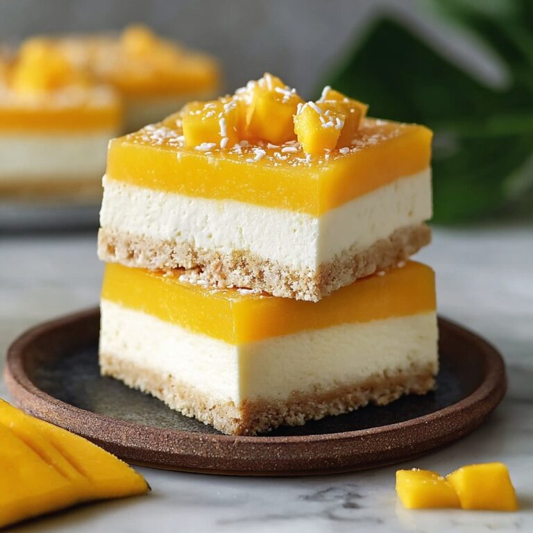 Delightful No-Bake Mango Cheesecake Bars Recipe