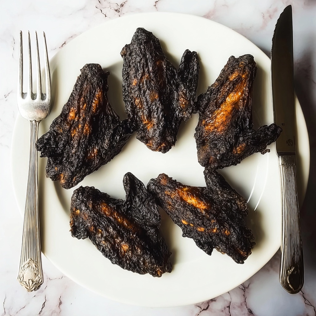Crispy Deep Fried Savory Bat Wings for Your Spooky Party Recipe - Recipe Image