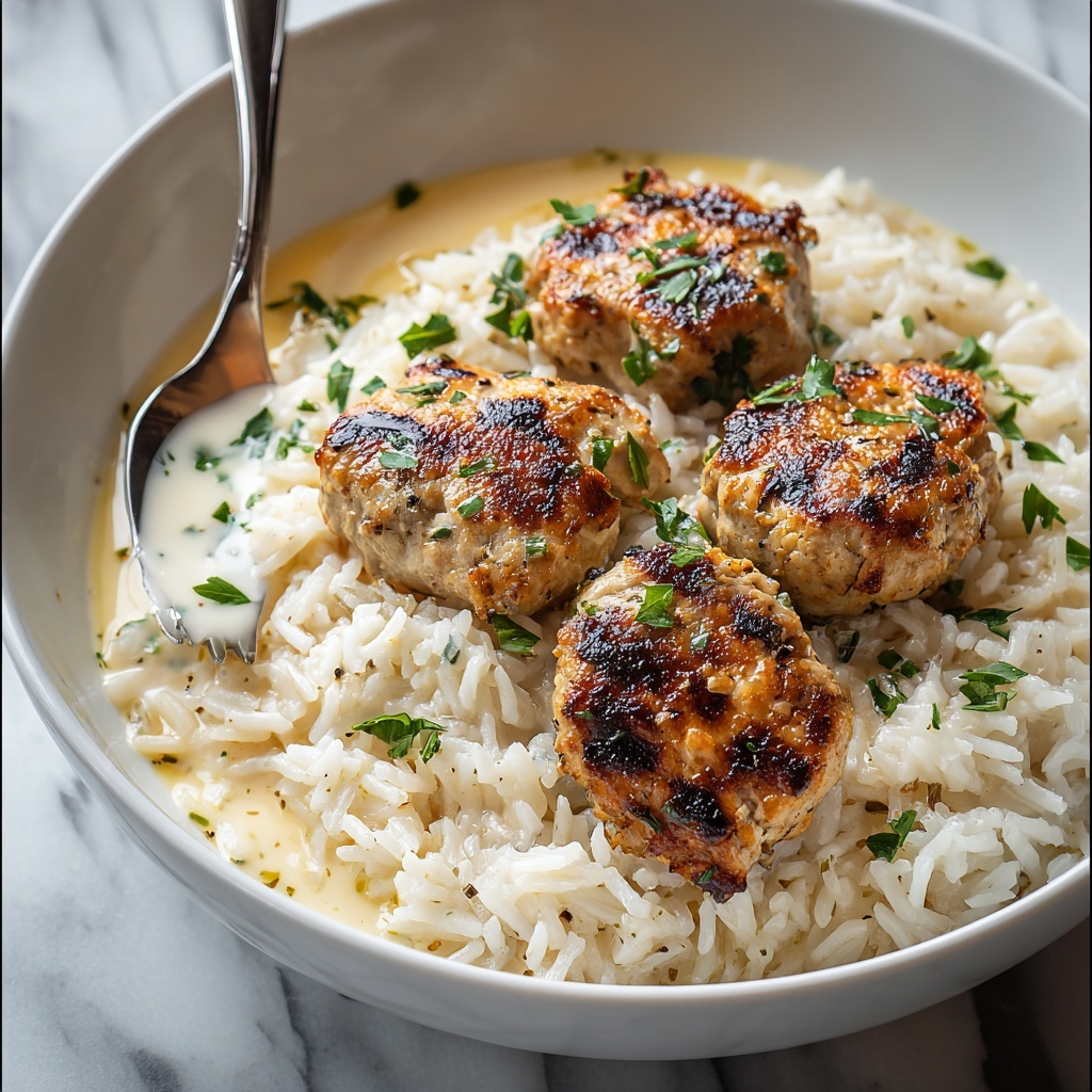 Creamy Herb Chicken & Basmati Rice Recipe - Recipe Image