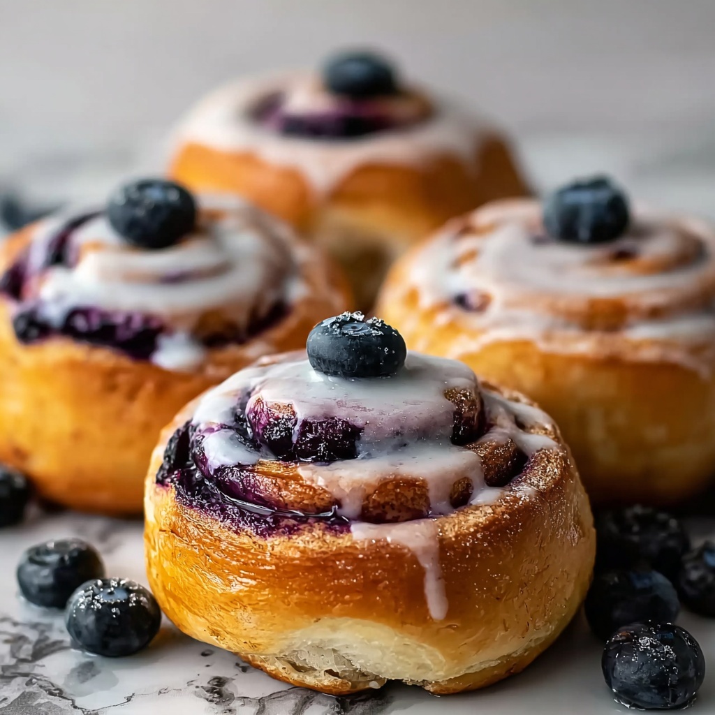 Homemade Blueberry Sweet Rolls Recipe - Recipe Image