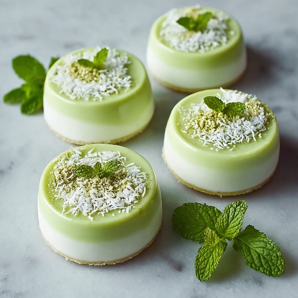 Irresistibly Creamy Pandan Coconut Panna Cotta Recipe - Recipe Image