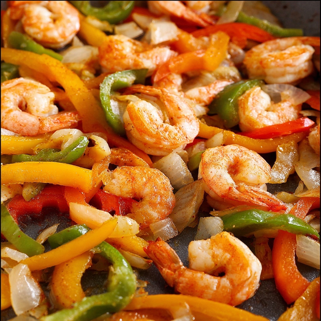 Sheet Pan Shrimp Fajitas Recipe - Recipe Image