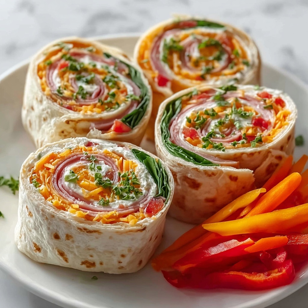 Fresh Vegetable Tortilla Roll Ups Recipe - Recipe Image
