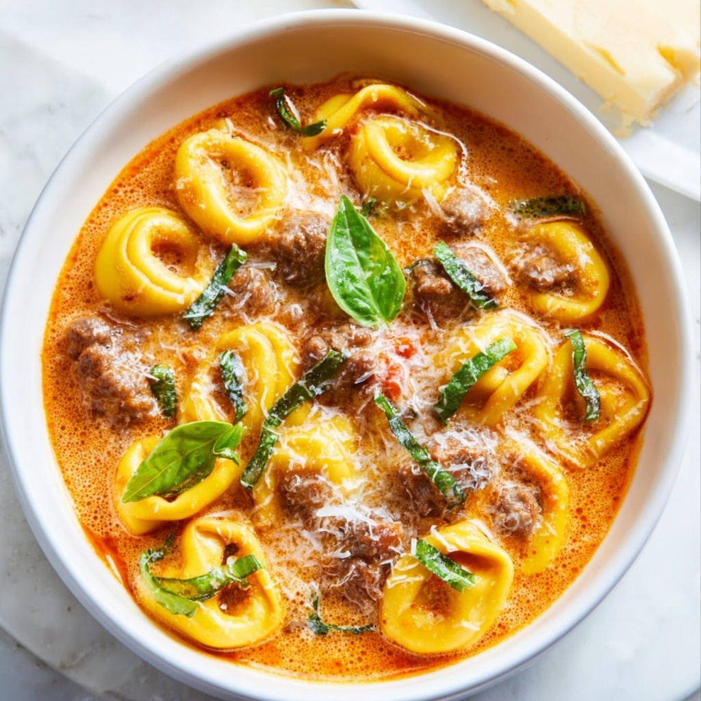Creamy Sausage Tortellini Soup Recipe - Recipe Image