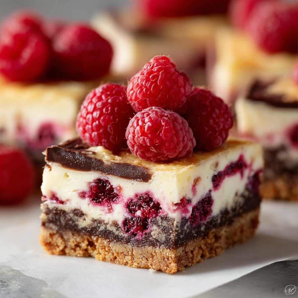 Raspberry Cheesecake Bars Recipe - Recipe Image