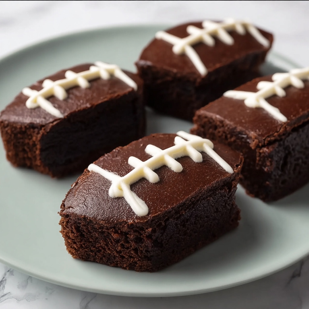 Football Brownies Recipe - Recipe Image