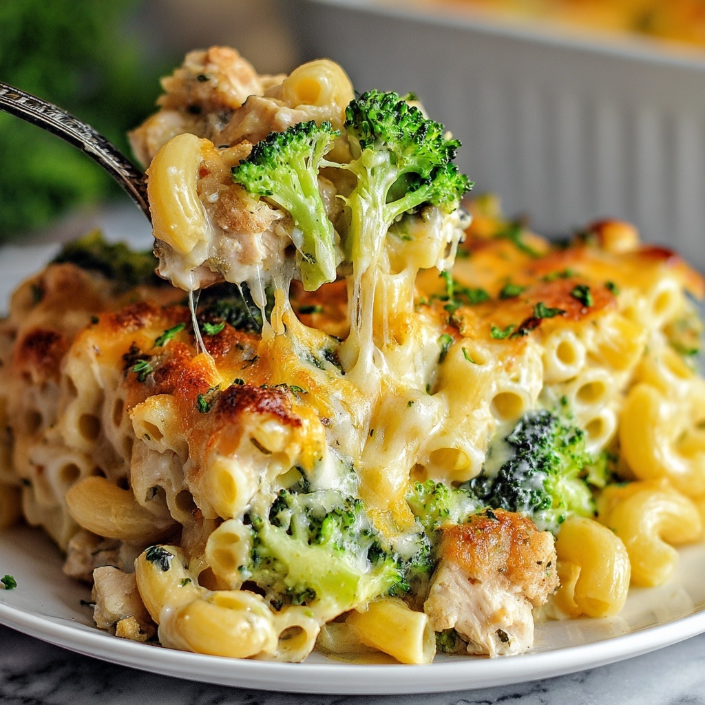 Chicken and Broccoli Alfredo Bake Recipe - Recipe Image
