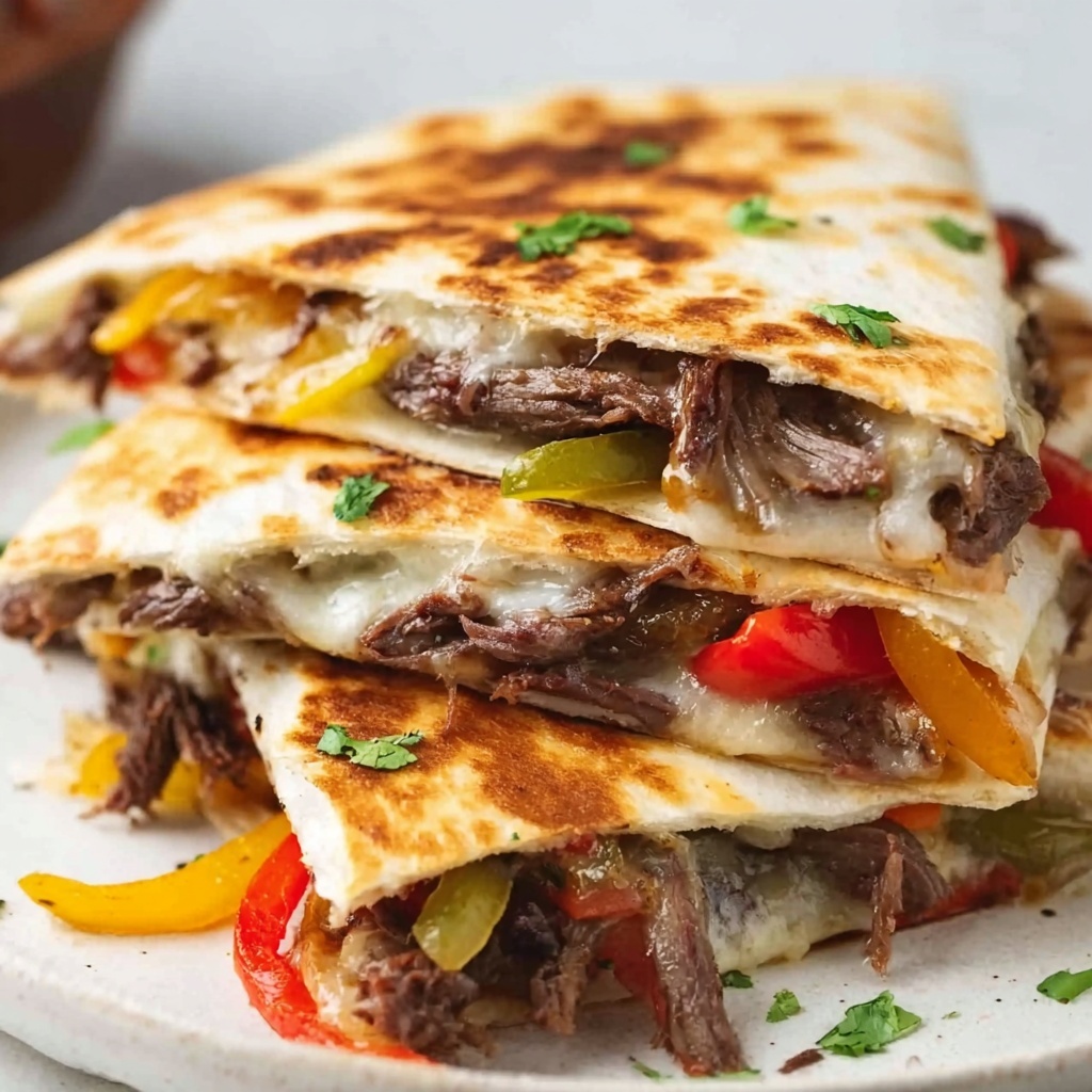 Philly Cheesesteak Quesadilla Recipe - Recipe Image