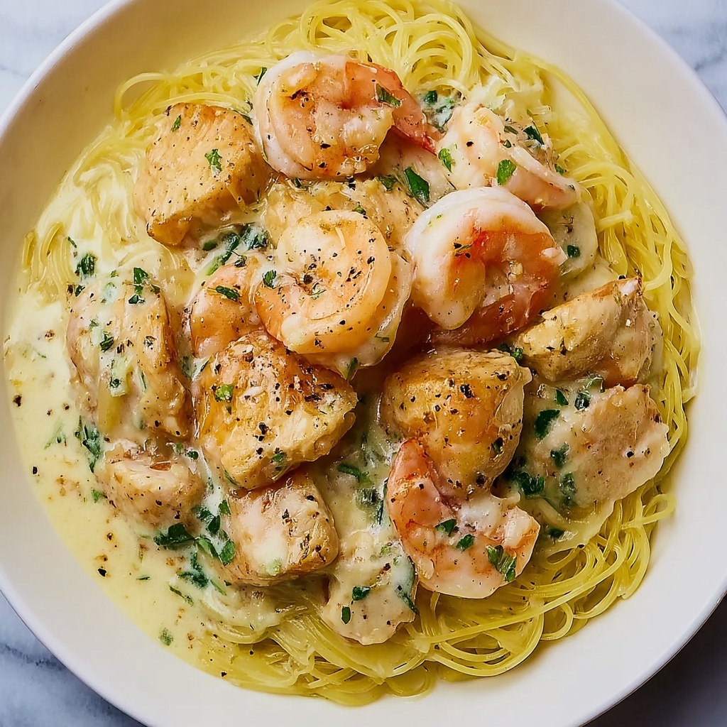 Olive Garden-Inspired Chicken and Shrimp Carbonara Recipe - Recipe Image