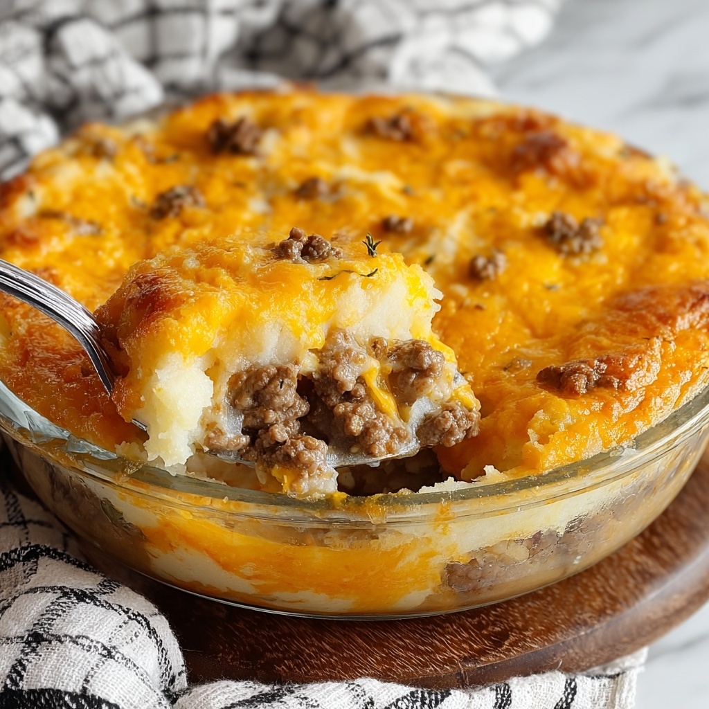 Cheddar Bay Ground Beef Cobbler Recipe - Recipe Image