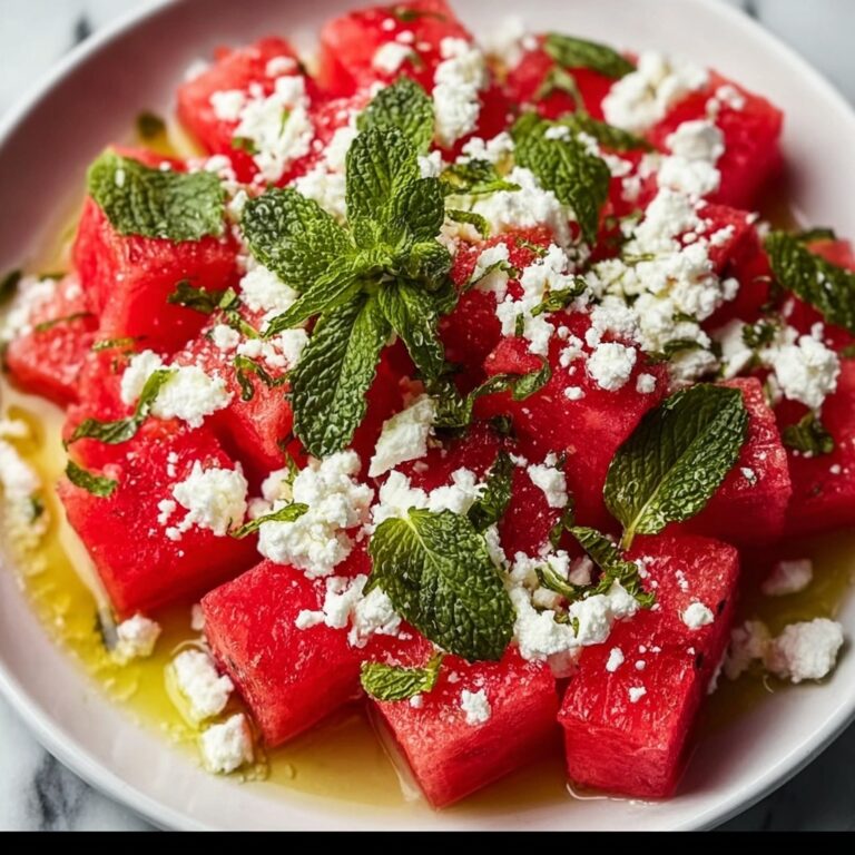 Zesty Watermelon Salad with Mint and Feta Recipe