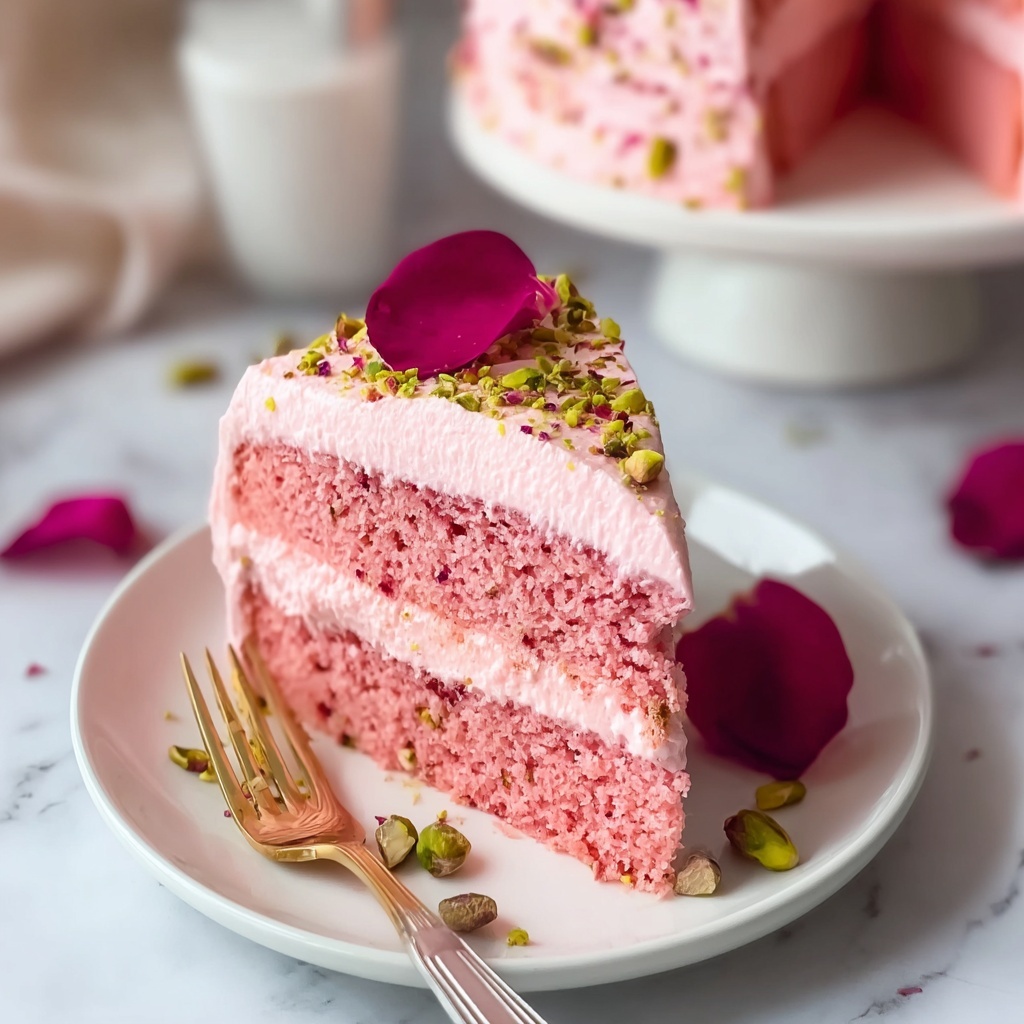 Irresistible Rose Milk Cake Recipe - Recipe Image