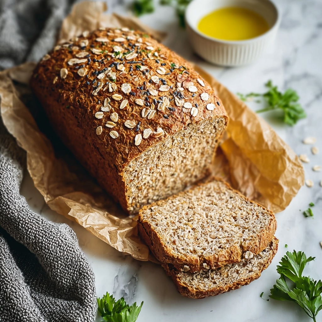Flourless Oat and Chia Bread: Healthy Homemade & Gluten-Free Recipe - Recipe Image
