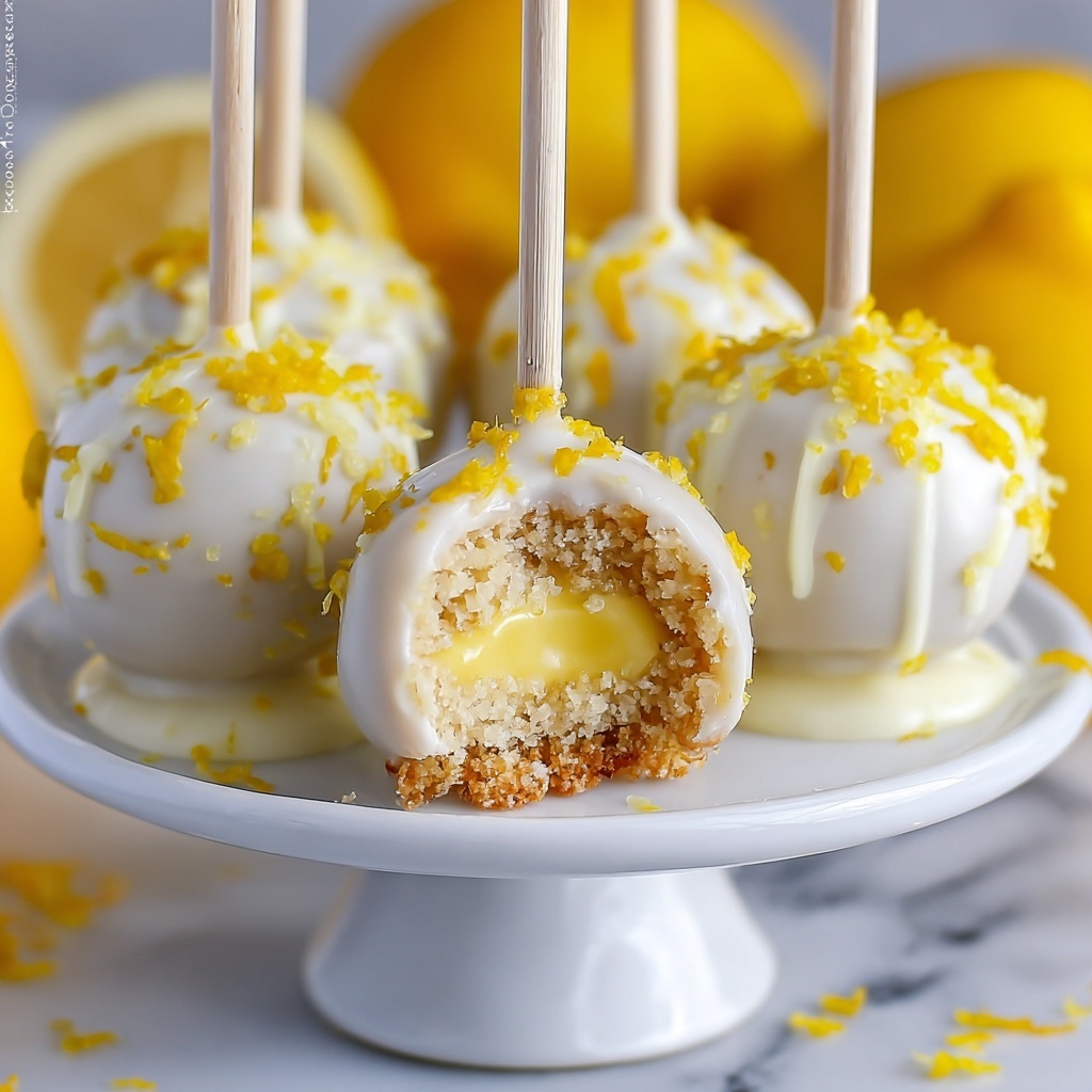 Lemon Meringue Cake Pops Recipe - Recipe Image